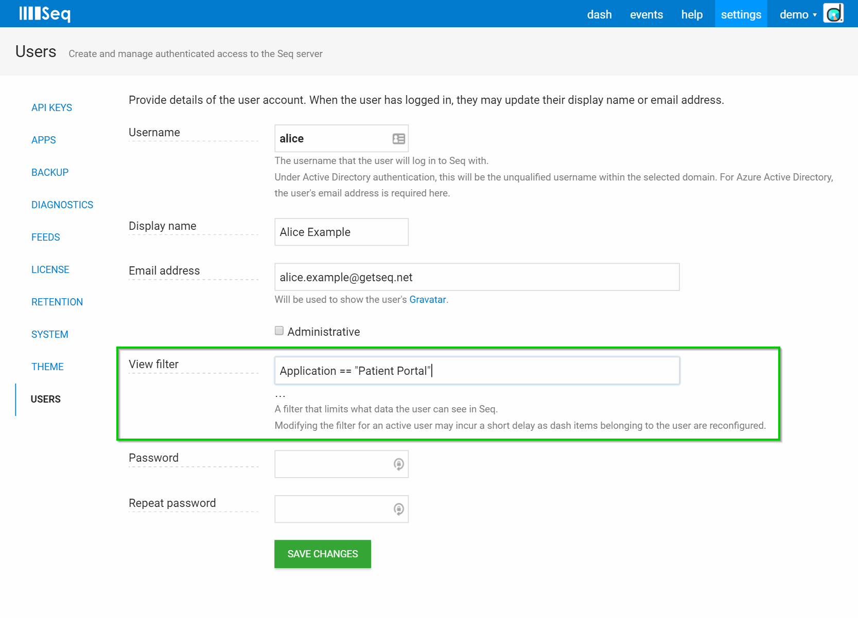 Filter-based security